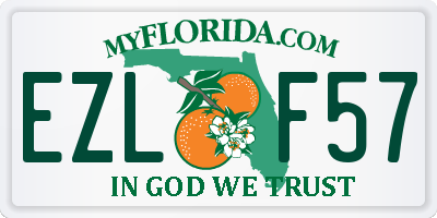 FL license plate EZLF57