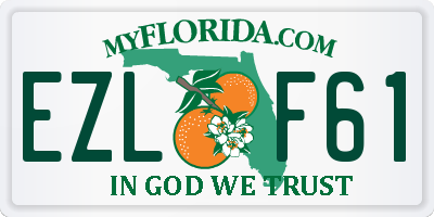 FL license plate EZLF61