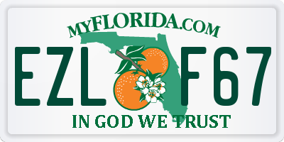 FL license plate EZLF67