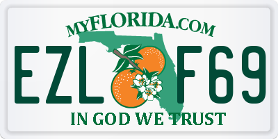 FL license plate EZLF69