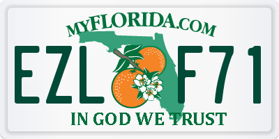 FL license plate EZLF71