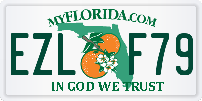 FL license plate EZLF79