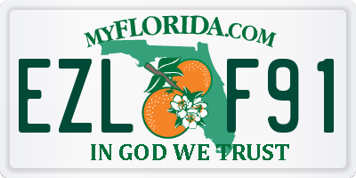 FL license plate EZLF91