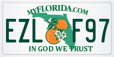 FL license plate EZLF97