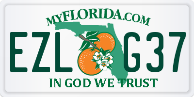 FL license plate EZLG37