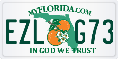 FL license plate EZLG73