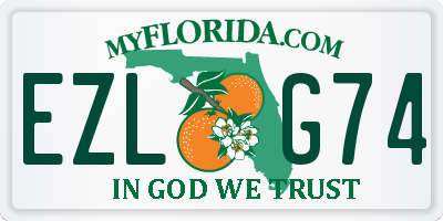 FL license plate EZLG74