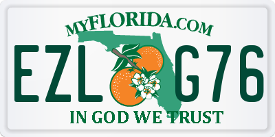 FL license plate EZLG76