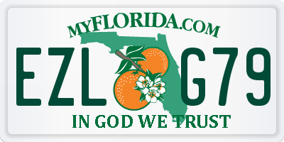 FL license plate EZLG79