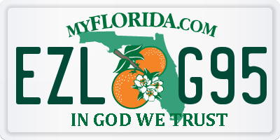 FL license plate EZLG95