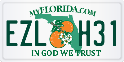 FL license plate EZLH31