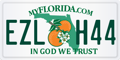 FL license plate EZLH44