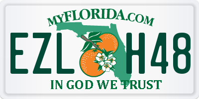 FL license plate EZLH48