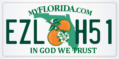 FL license plate EZLH51