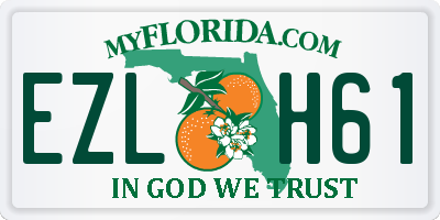 FL license plate EZLH61