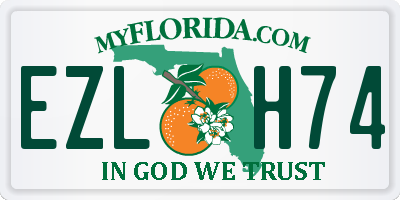 FL license plate EZLH74