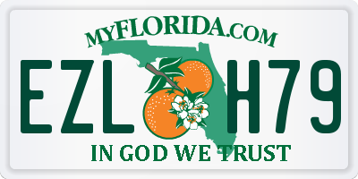 FL license plate EZLH79