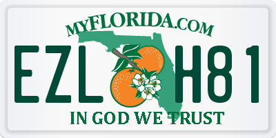 FL license plate EZLH81