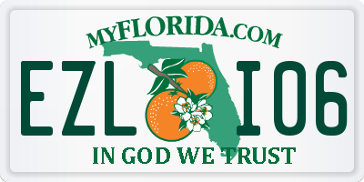 FL license plate EZLI06