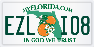 FL license plate EZLI08