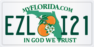 FL license plate EZLI21