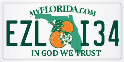 FL license plate EZLI34