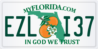 FL license plate EZLI37