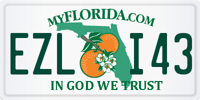 FL license plate EZLI43