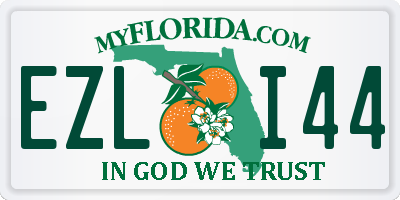 FL license plate EZLI44