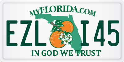 FL license plate EZLI45