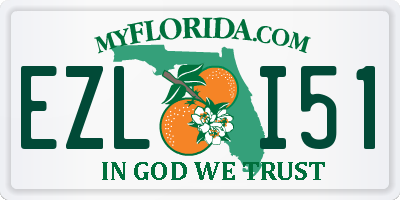 FL license plate EZLI51