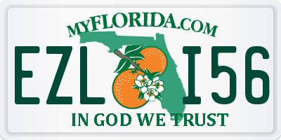 FL license plate EZLI56