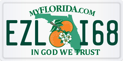 FL license plate EZLI68