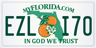 FL license plate EZLI70