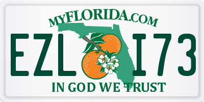 FL license plate EZLI73