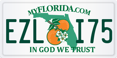 FL license plate EZLI75