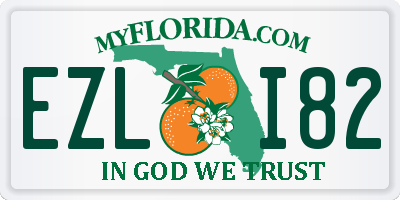 FL license plate EZLI82