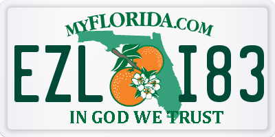 FL license plate EZLI83