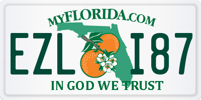 FL license plate EZLI87