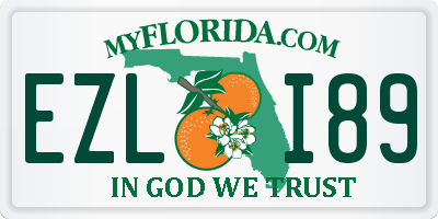 FL license plate EZLI89