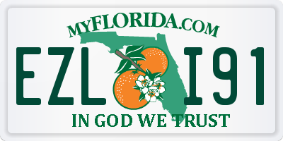 FL license plate EZLI91