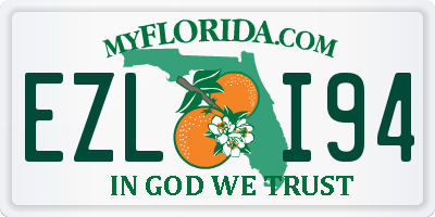 FL license plate EZLI94