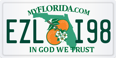 FL license plate EZLI98