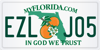 FL license plate EZLJ05