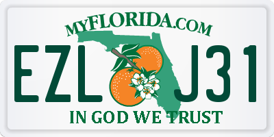 FL license plate EZLJ31