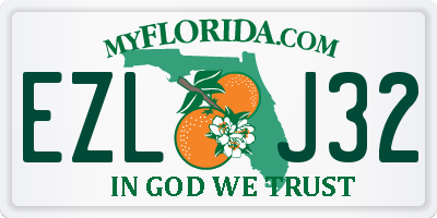 FL license plate EZLJ32