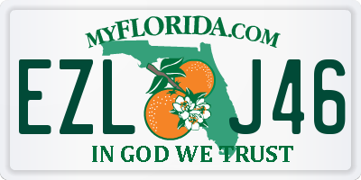 FL license plate EZLJ46