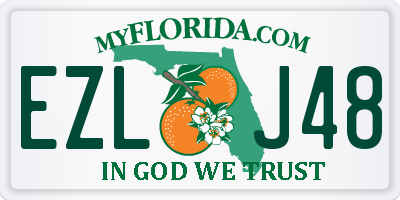 FL license plate EZLJ48