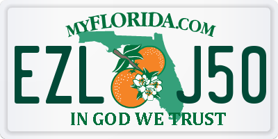 FL license plate EZLJ50