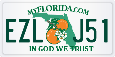 FL license plate EZLJ51